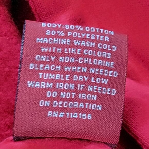 NWT Colosseum University of Wisconsin Badgers Red White Bucky Hooded Sweatshirt - Picture 8 of 8